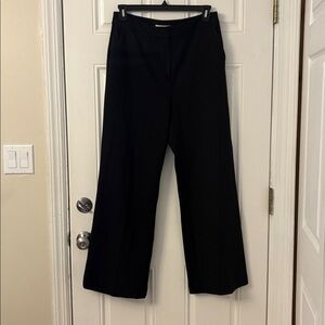 Boden Black Hampshire Ponte Knit Wide Leg Pants Trousers Slacks Pockets Size 12R